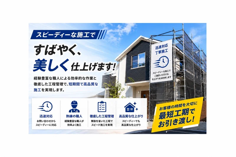 施工スピードイメージ