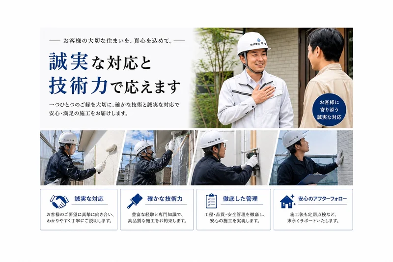 誠実な対応イメージ